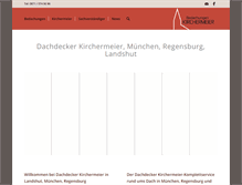 Tablet Screenshot of bedachungen-kirchermeier.de
